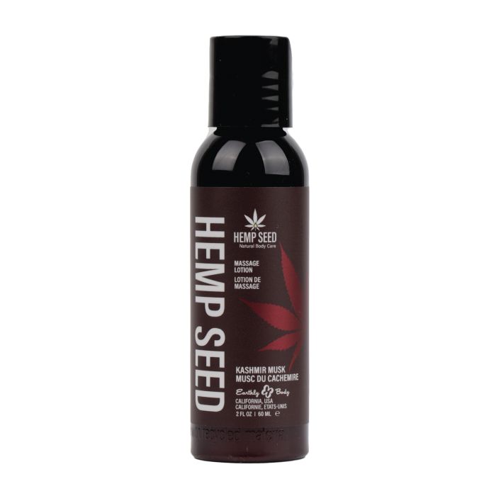 Earthly Body Hemp Seed Massage Lotion - 2 oz Kashmir Musk
