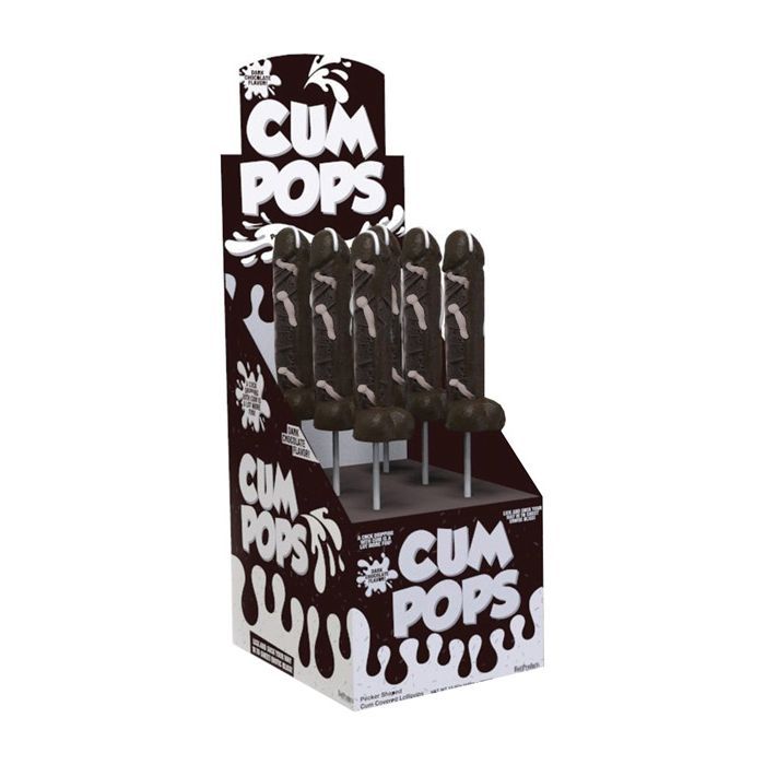 Cum Cock Pops Display - Dark Chocolate Display of 6