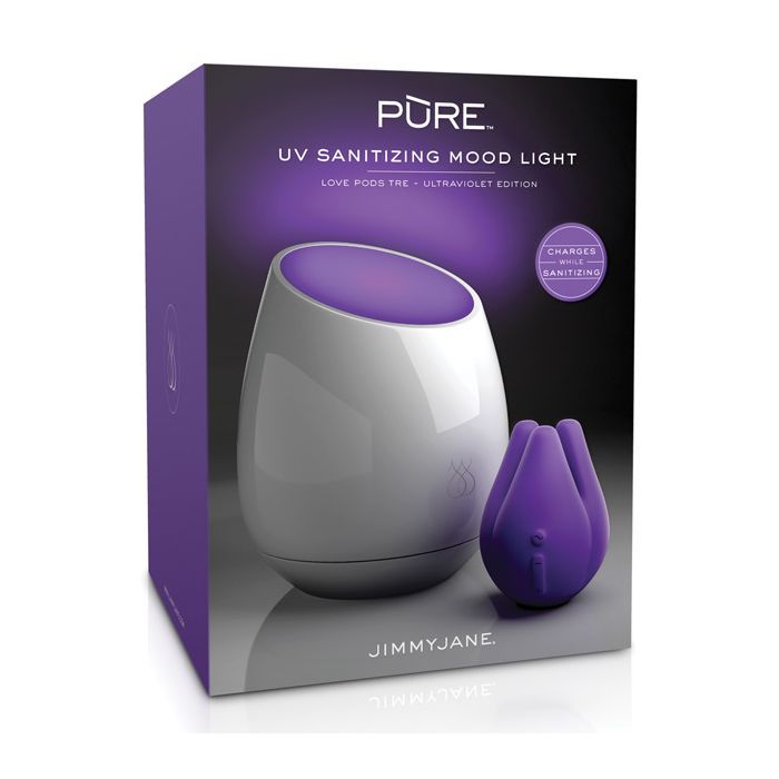 Jimmyjane Love Pods Tre Pure UV Sanitizing Mood Light - Ultraviolet Edition