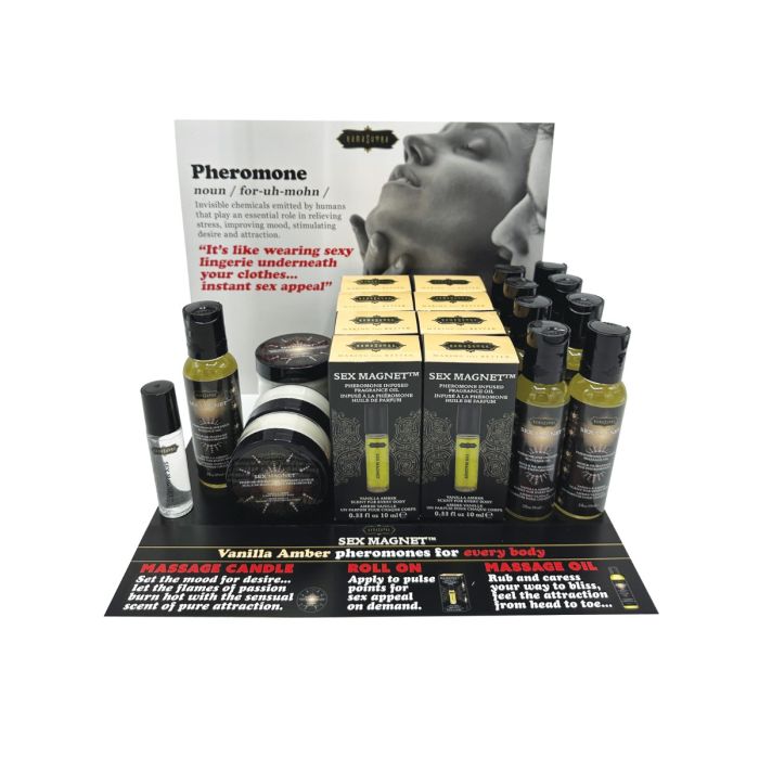 Kama Sutra Sex Magnet Pheromone Prepack Display w/Easel - Display of 20