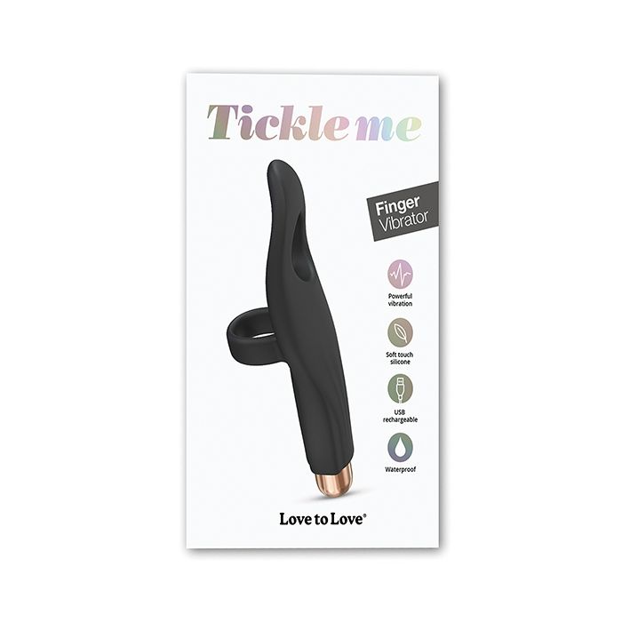 Love to Love Tickle Me Finger Vibe - Black Onyx