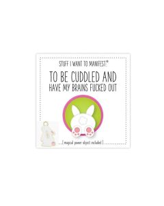Warm Human To Be Cuddled + Have My Brains Fucked Out Mini Card & Charm